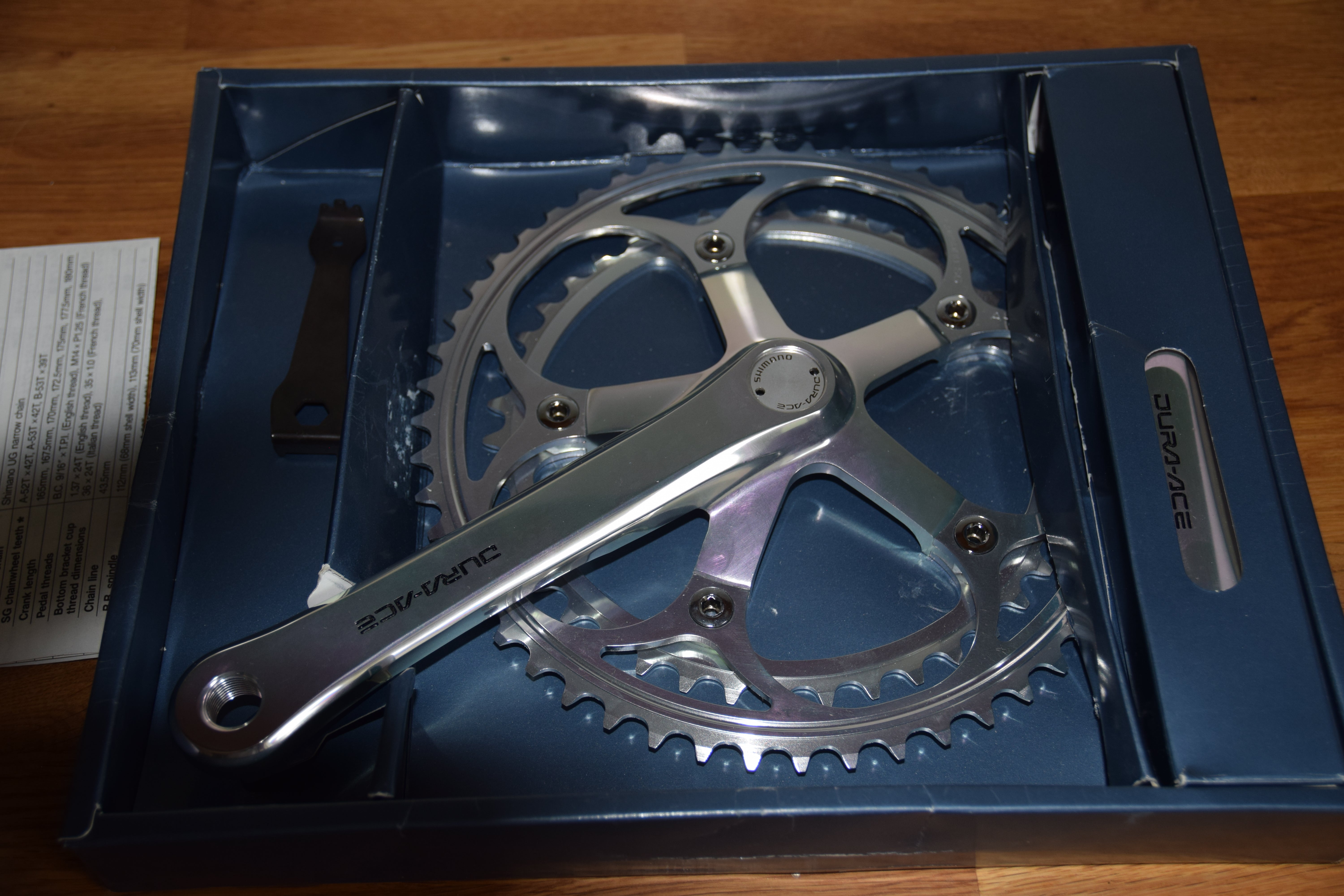Shimano Dura-Ace FC-7402 Crankset 170mm 52/42T (NOS / NIB) – Real