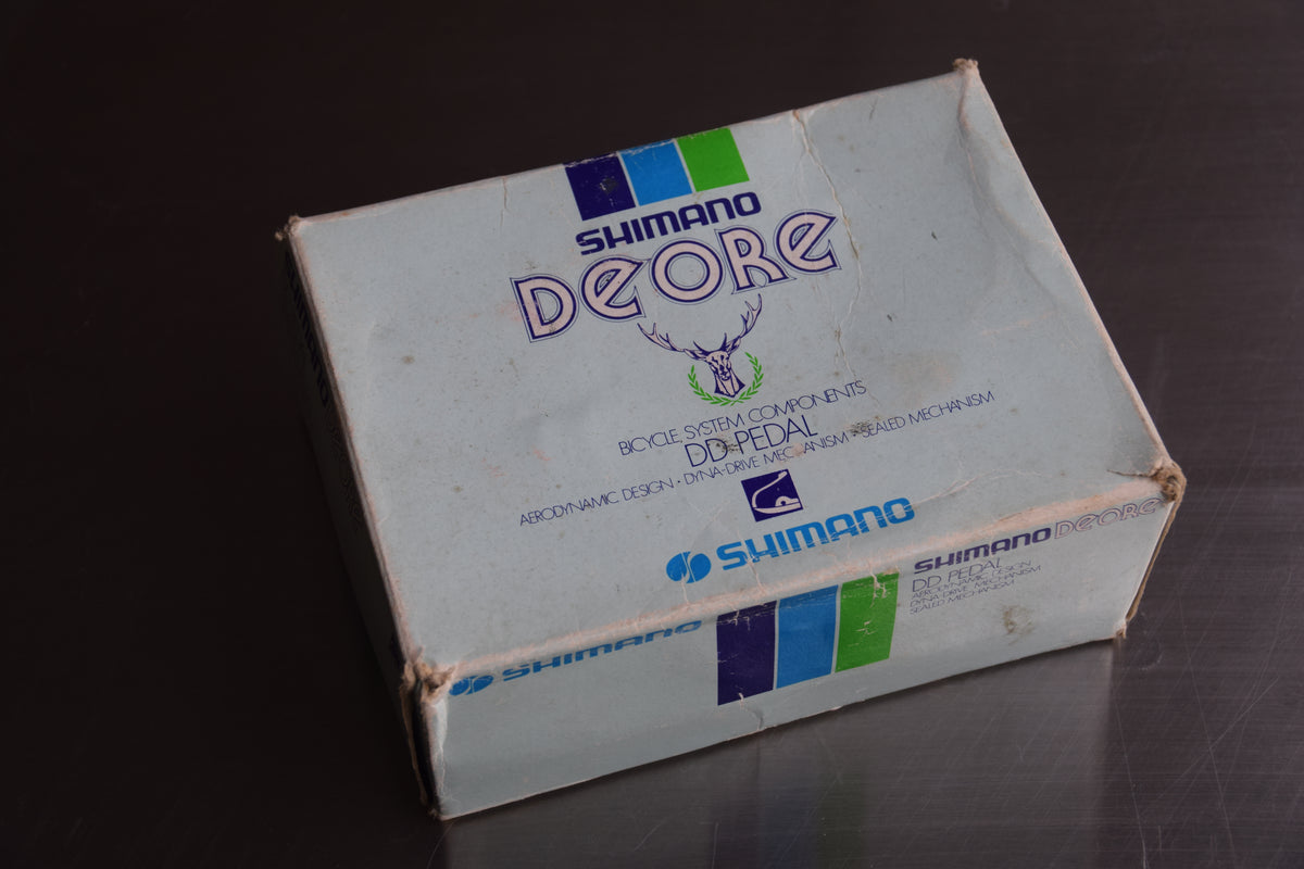 Shimano Deore DD-Pedals PD-DE10 Dyna-Drive 1" Vintage 1981 NOS in Original Box