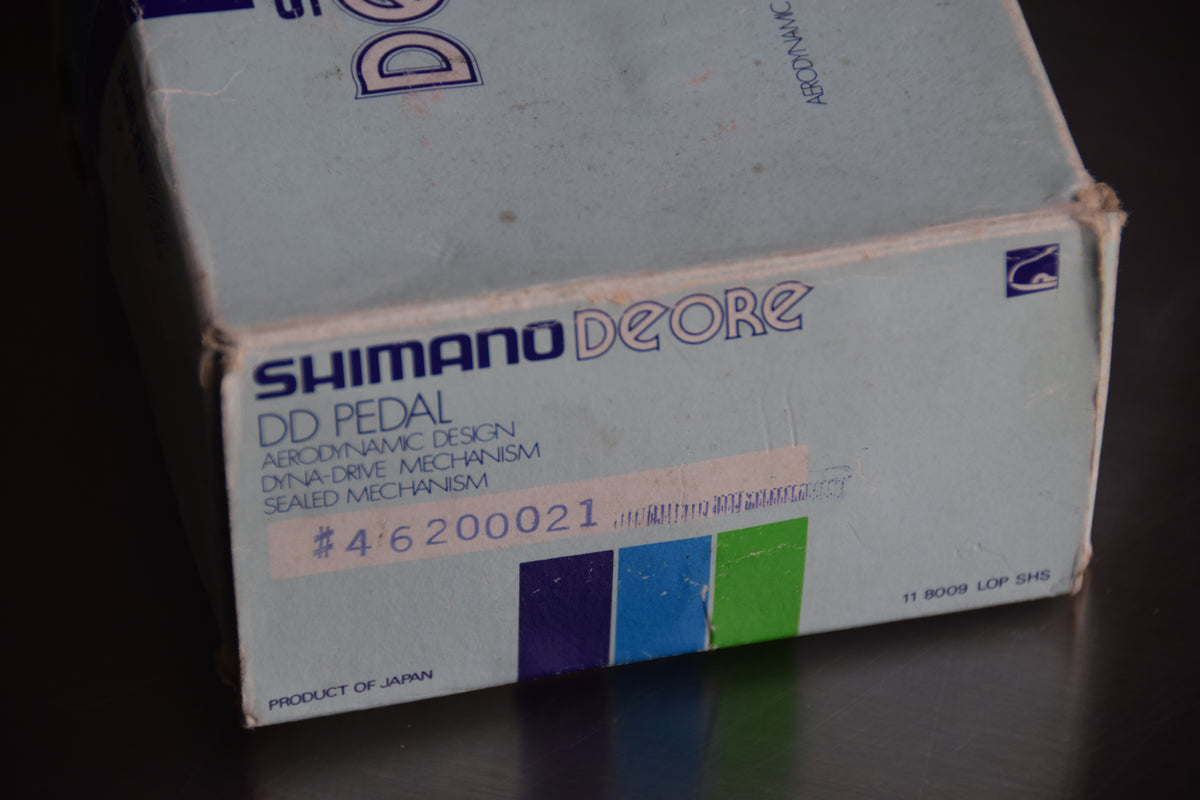 Shimano Deore DD-Pedals PD-DE10 Dyna-Drive 1" Vintage 1981 NOS in Original Box
