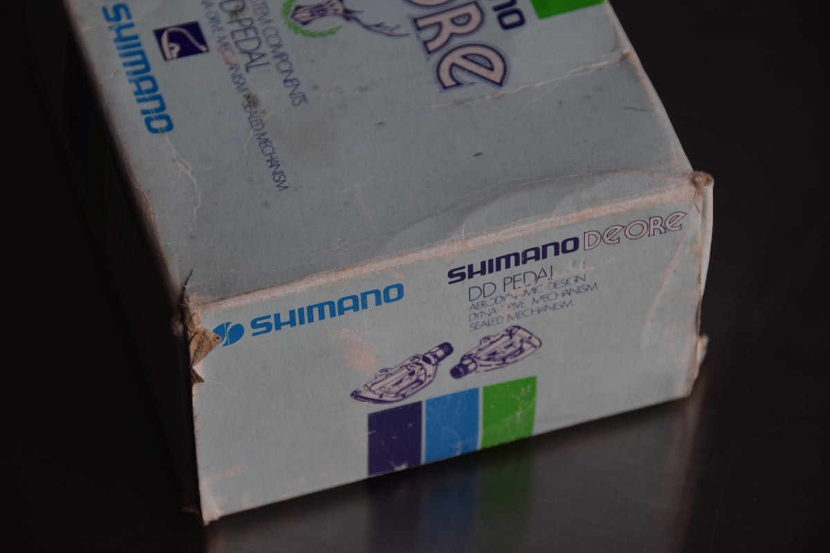 Shimano Deore DD-Pedals PD-DE10 Dyna-Drive 1" Vintage 1981 NOS in Original Box