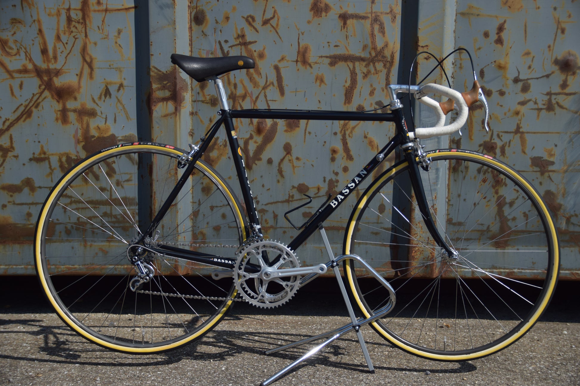 real rennrad Bassan Rennrad Campagnolo 53 cm – Real Steel Bikes