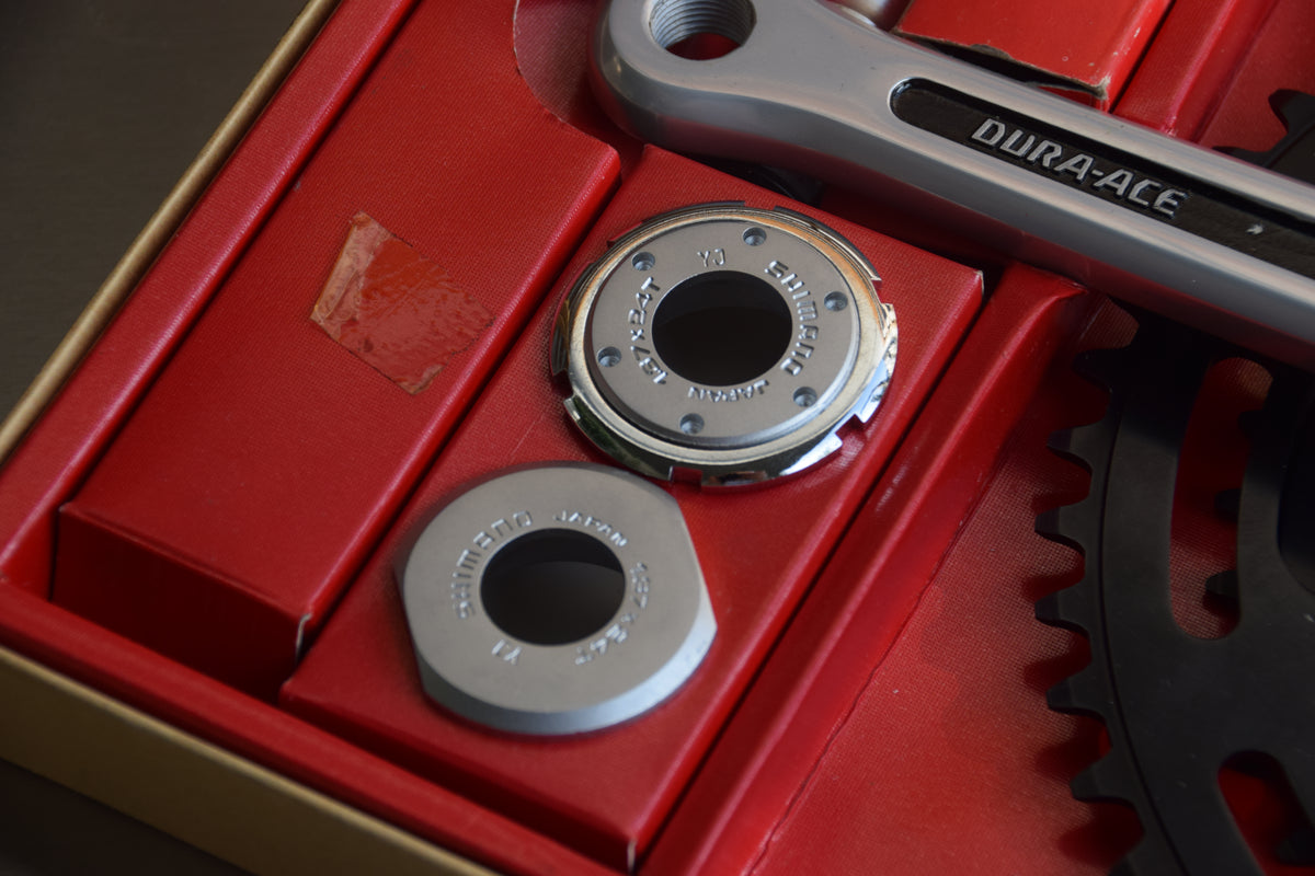 Shimano Dura-Ace 1st Gen Crankset Black Rings & Complete Tool Set NOS