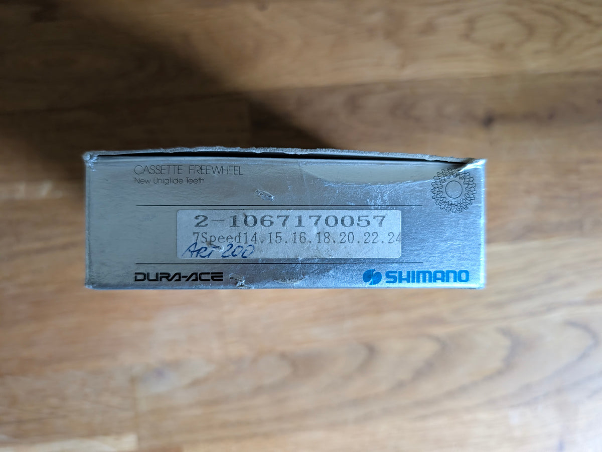 NOS Shimano Dura-Ace CS-7400 7-Speed Cassette 14-24T Uniglide UG NIB Vintage